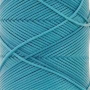 Filo di poliestere cerato piatto - Slam Cord per micro macramè 0,8 mm - Turchese x100m