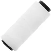Filo di poliestere cerato piatto - Slam Cord per micro macramè 1 mm - Bianco x100m