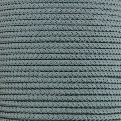 Cordoncino in poliestere intrecciato da 2 mm - Grigio scuro x1m