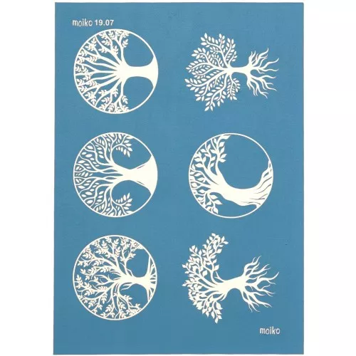 Serigrafia Moiko per pasta polimerica 74x105 mm- motivo Albero della vita 19,07 x1