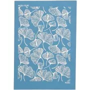Silk Screen per pasta polimerica 74x105 mm - motivo Gingko 19,09 x1
