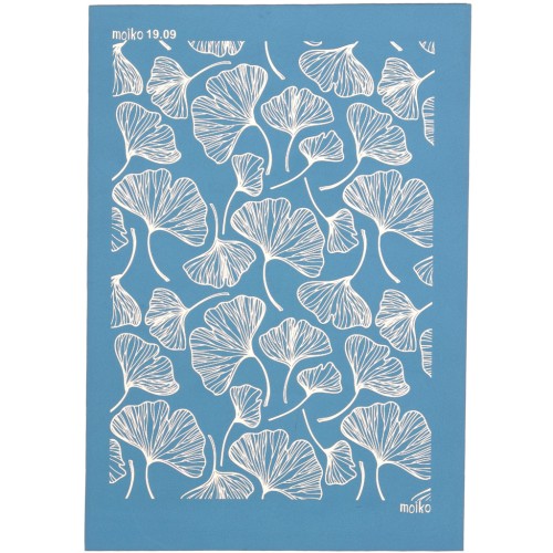 Silk Screen per pasta polimerica 74x105 mm - motivo Gingko 19,09 x1