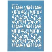 Silk Screen Moiko per pasta polimerica 74x105 mm - Motivo alghe 19,08 x1