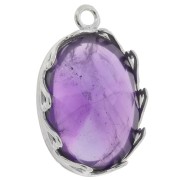 Set di pendenti ovali - cuori per cabochon 18x13 mm - Argento 925 x1