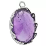 Set di pendenti ovali - cuori per cabochon 18x13 mm - Argento 925 x1