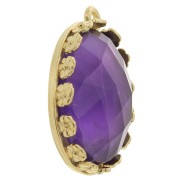 Set di pendenti ovali - Design floreale per cabochon 18x13 mm -dorato oro finox1