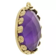 Set di pendenti ovali - Design floreale per cabochon 18x13 mm -dorato oro finox1