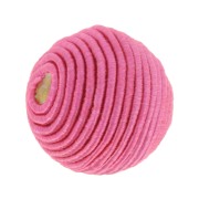 Perlina rivestita di filo di cotone 10 mm - Fucsia x1|raw }}