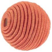 Perlina rivestita di filo di cotone da 16 mm - Terracotta x1