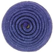 Cabochon rotondo ricoperto di filo di cotone 16 mm - Blu navy x1|raw }}