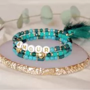 Perline rondelle in pasta polimerica Heishi 4x1 mm - Multi Verde - Grigio x39cm