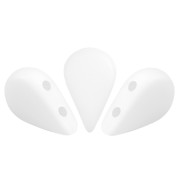 Perle di vetro Amos® di Puca® 5x8 mm - Opaque White Mat x10g