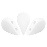 Perle di vetro Amos® di Puca® 5x8 mm - Opaque White Mat x10g