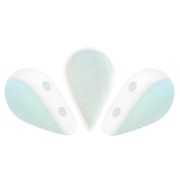 Perle di vetro Amos® di Puca® 5x8 mm - Opaque White Mat AB x10g|raw }}