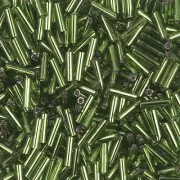 Bugles Miyuki mm. 6 BGL-026 - Silver Lined Olive x10g