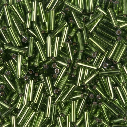 Bugles Miyuki mm. 6 BGL-026 - Silver Lined Olive x10g
