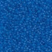 Miyuki Delica 11/0 DB0787 - Dyed Transparent Capri Blue Semi Mat x8g