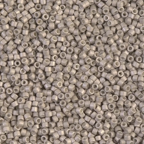 Miyuki Delica 11/0 DB1176 - Galvanized Ash Gray Mat x8g