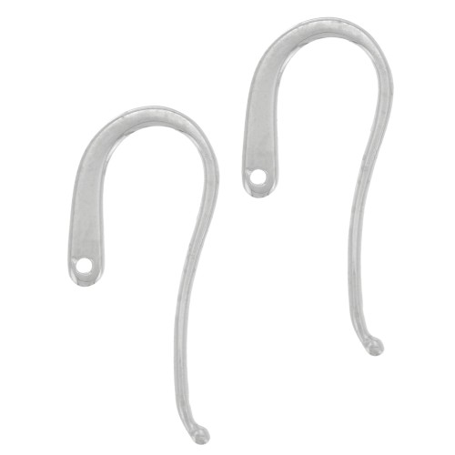 Ganci per orecchie design 23 mm - Argento 925 x2