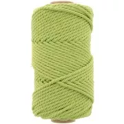 Bobina di cotone per macramè da 3 mm - Verde menta x50 m