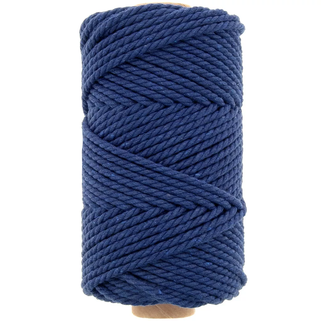 Corda colorata di cotone riciclato single string 4 mm – Italian Macramè | Fiber art creations