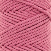 Bobina di cotone per macramè da 3 mm - Rosa antico x50 m