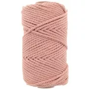 Bobina di cotone per macramè da 3mm - Blush x50m