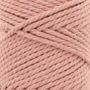 Bobina di cotone per macramè da 3mm - Blush x50m