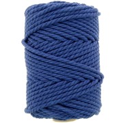 Bobina di cotone per macramè da 5 mm - Blu notte x50m|raw }}