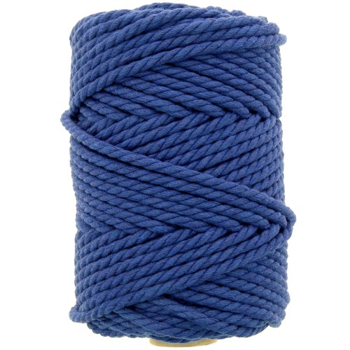 Bobina di cotone per macramè da 5 mm - Blu notte x50m