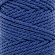 Bobina di cotone per macramè da 5 mm - Blu notte x50m