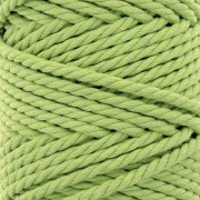 Bobina di cotone per macramè da 5 mm - Verde menta x50 m