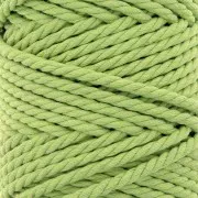 Bobina di cotone per macramè da 5 mm - Verde menta x50 m