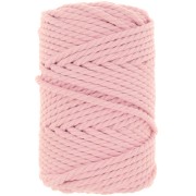 Bobina di cotone per macramè da 5 mm - Rosa baby x50 m