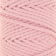 Bobina di cotone per macramè da 5 mm - Rosa baby x50 m