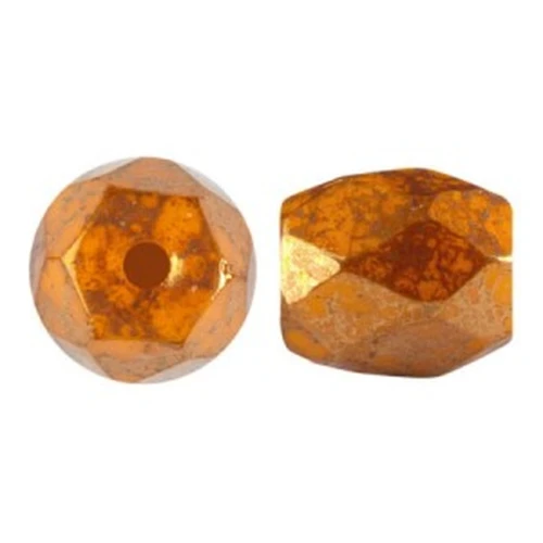 Perla in vetro Baros® par Puca® 6x5mm Frost Tangerine Bronze x10g
