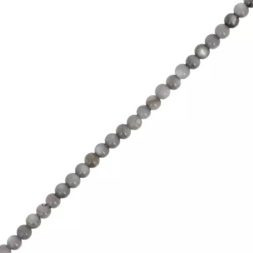 Perle rotonde di madreperla 2,5 mm - Grigio scuro x38cm