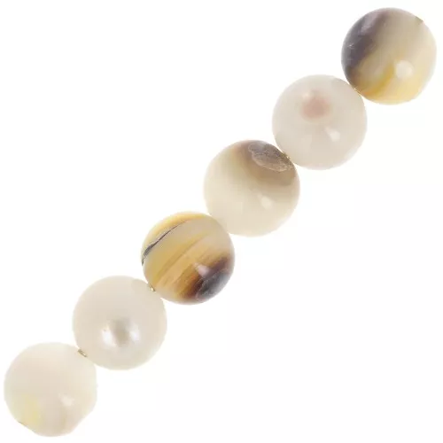 Perle rotonde di madreperla 6 mm x25