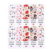Fogli di etichette autoadesive 7x2 cm - Thank You For Your Order - Open me x100