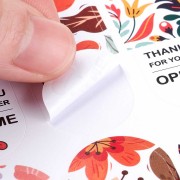 Fogli di etichette autoadesive 7x2 cm - Thank You For Your Order - Open me x100