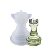 Stampo in silicone per realizzare la torre 3D della scacchiera 31x22 mm in resina x1