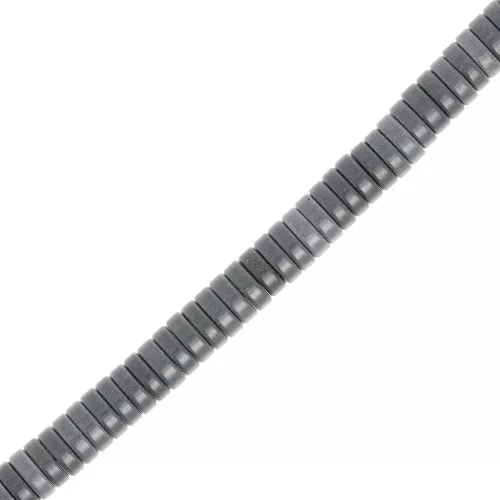 Perle rotonde in pietra Heishi 5x1,5 mm - Agata blu grigia x40cm