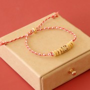 Perla tubo scavato lavorato con ossido di zirconio 11x8 mm - Oro - Verde - Orange