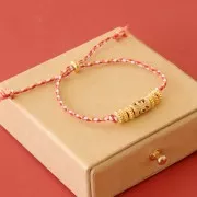 Perla tubo scavato lavorato con ossido di zirconio 11x8 mm - Oro - Verde - Orange