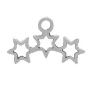 Ciondolo stella 6,5x11 mm - Acciaio inossidabile 304 x1
