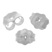 Farfalline per orecchini perno 5x4 mm - Argento 925 x10