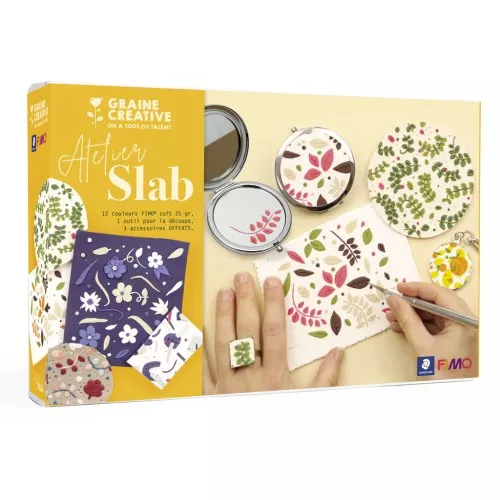 Kit di modellazione Fimo - Laboratorio Slab - Scoprire la tecnica Slab