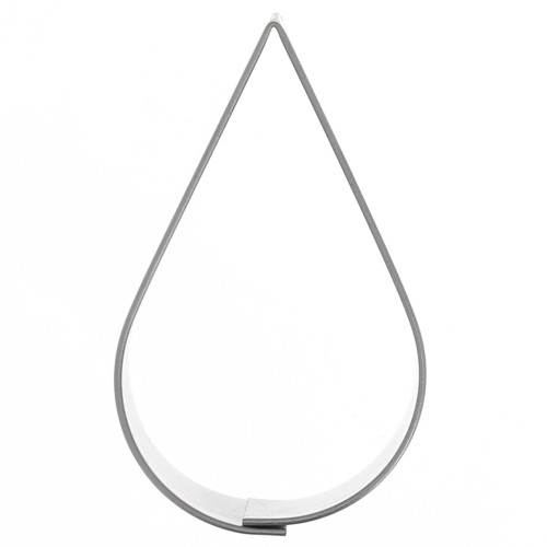 Stampo in acciaio inox per modellazione 56x34 mm - Goccia d'acqua x1