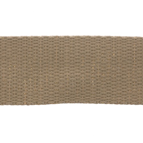 Cinghia metallica larga 30 mm - Sabbia -dorato x1m