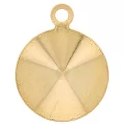 Castone pendente da incollare PureCrystal 1122 mm. 10 Dorato x1